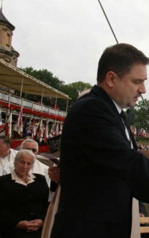 Polscy robotnicy na Jasnej Górze